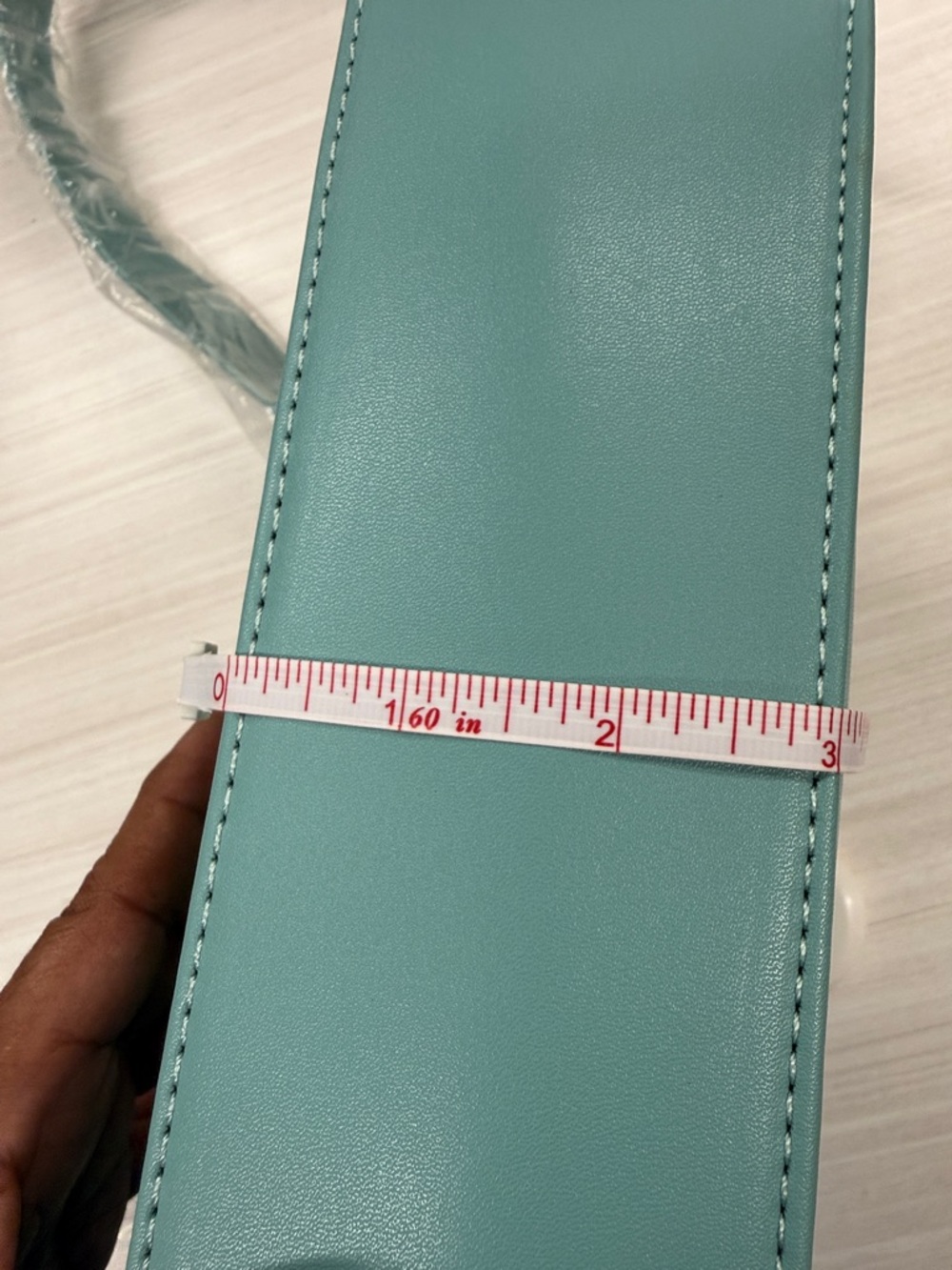 Valentino Orlandi Mint Green Embossed Logo Shoulder Bag - Picture 7 of 10